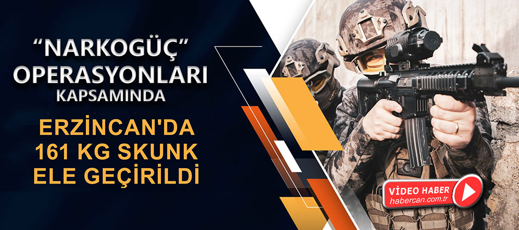 5 İlde “NARKOGÜÇ” Operasyonu: Erzincan’da 161 Kg Skunk Ele Geçirildi 