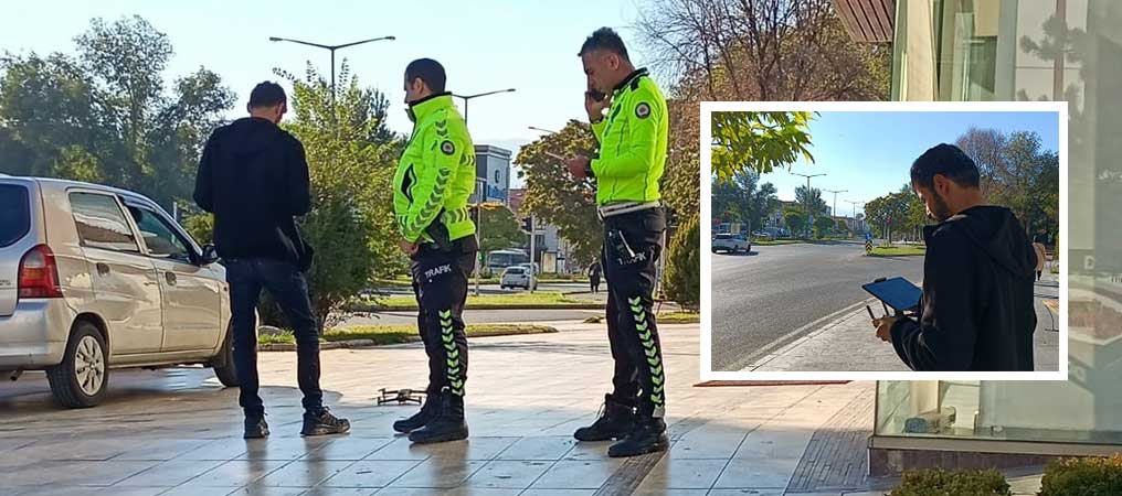 Dron Destekli Trafik Denetimi Yapıldı