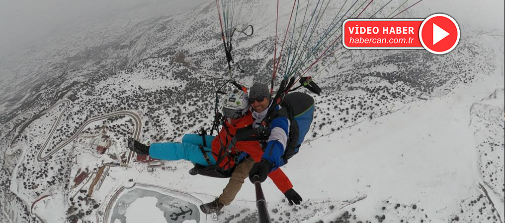 Ergan Dağı'nda Adrenalin Dolu Yamaç Paraşütü