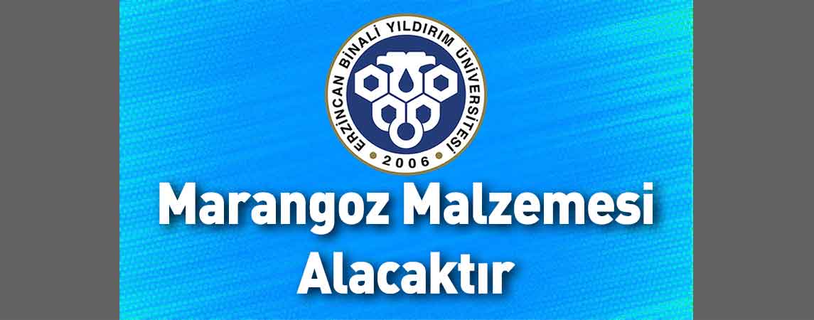 Erzincan Binali Yıldırım Üniversitesi Marangoz Malzemesi Alacaktır