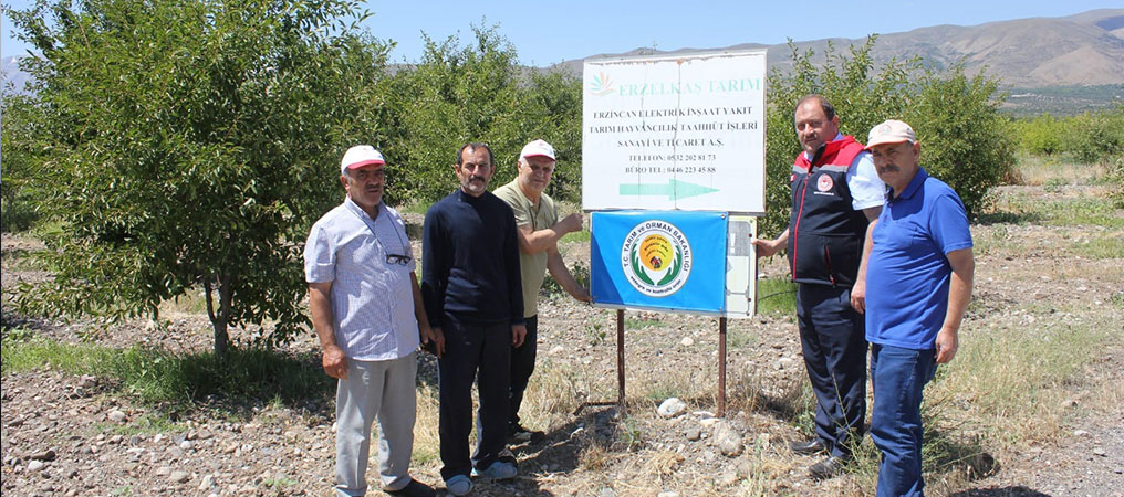 Erzincan’da Bahçelere Mavi Bayrak