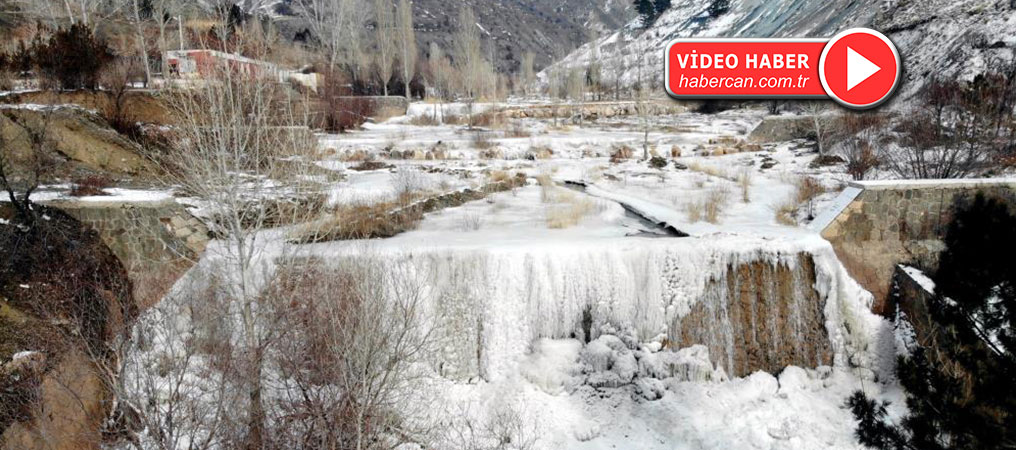 Erzincan’da Hava Sıcaklığı -10 Dereceye Düştü Dereler Buz Tuttu