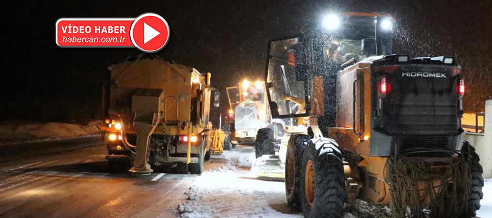 Erzincan’da Kar Yağışı Ahmediye, Sakaltutan ve Kızıldağ Geçitlerinde Etkili Oldu