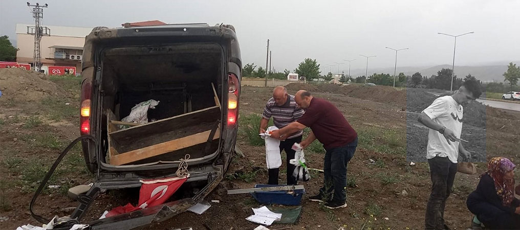 Erzincan’da Trafik Kazası: 4 Yaralı