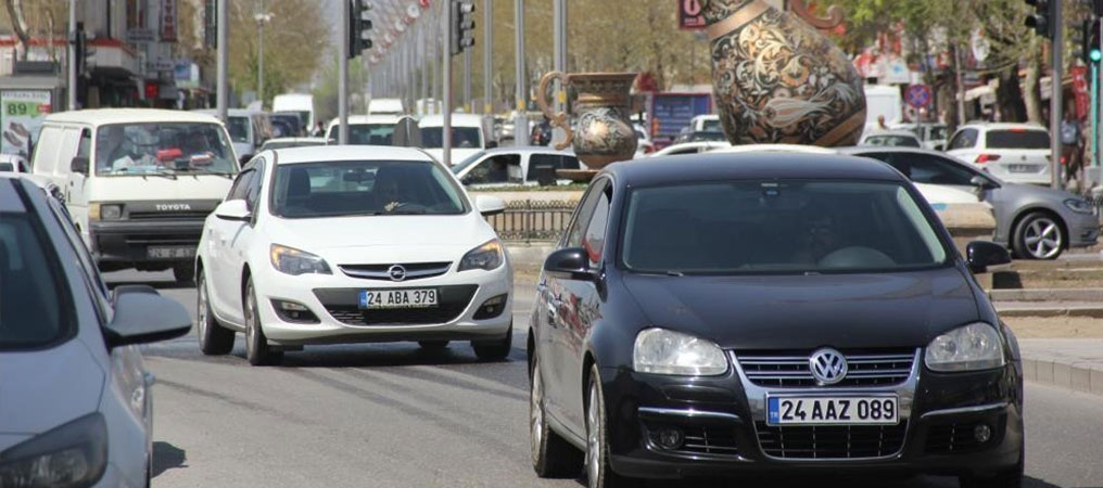 Erzincan’da Trafiğe Kayıtlı Araç Sayısı Açıklandı