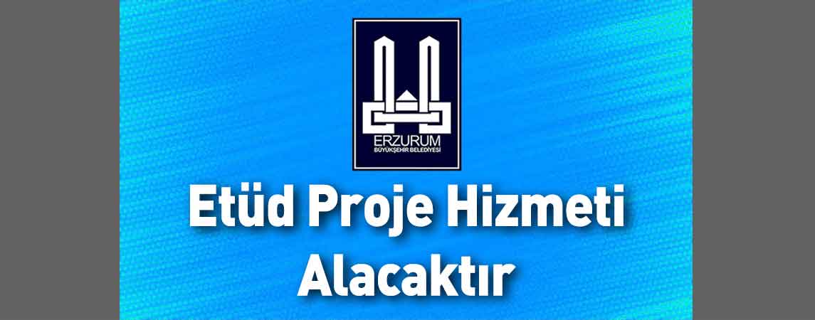 Erzurum Büyükşehir Belediyesi Etüd Proje Hizmeti Alacaktır