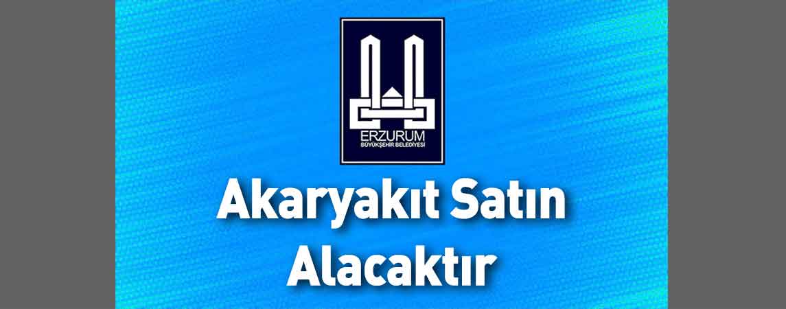 Erzurum Büyükşehir Belediyesi Sondaj Kuyusu Yaptıracaktır