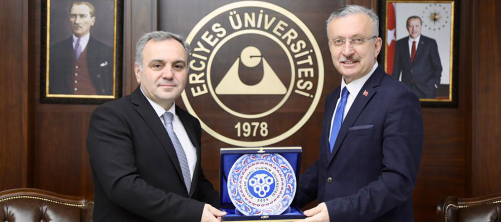 Rektör Levent’ten Erciyes Üniversitesi  Rektör Altun’a Ziyaret 