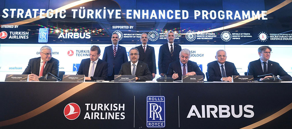 Türk Hava Yolları -Airbus- Rolls-Royce Arasında Tarihi İşbirliği