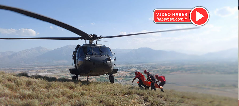 Yaralanan Dağcı Helikopterle Kurtarıldı