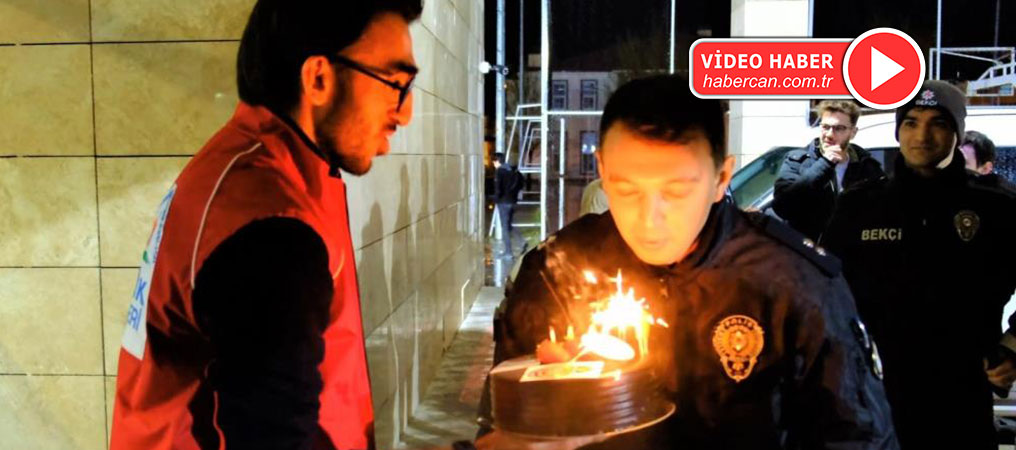 ‘Kavga Var’ Diye Çağrılan Polislere Pasta Sürprizi